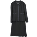 Chanel 2002 Setup Suit Jacket Skirt Black #38