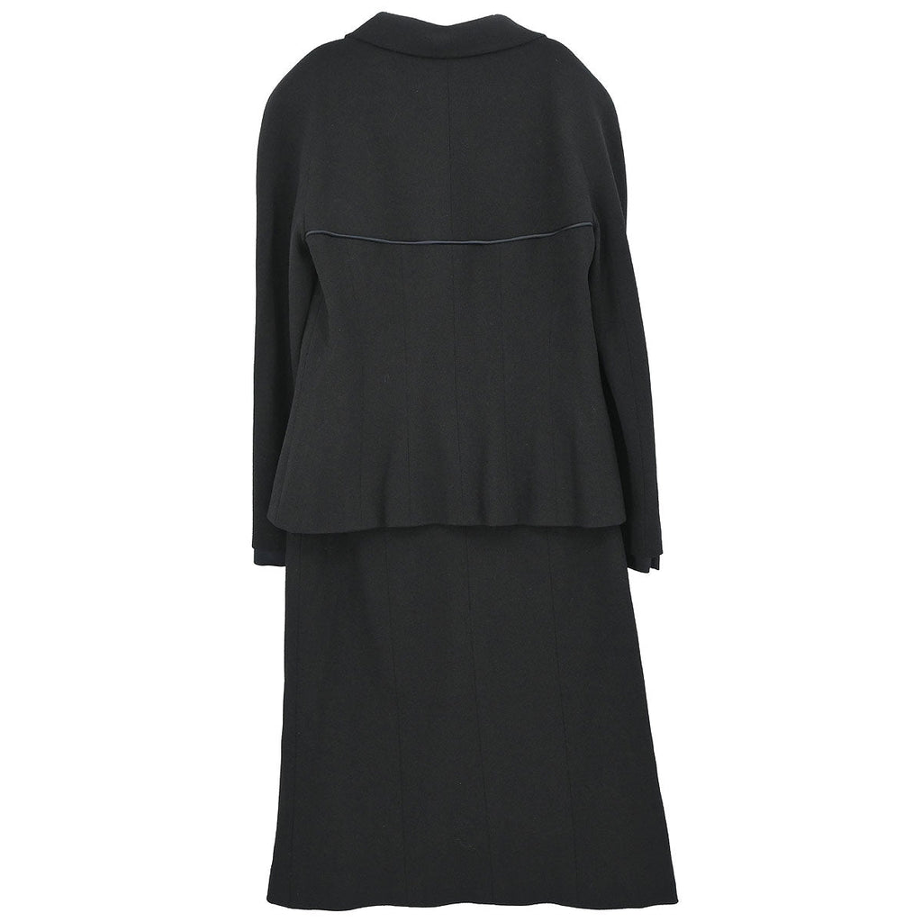 Chanel 2002 Setup Suit Jacket Skirt Black #38