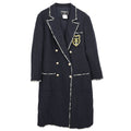 Chanel 2005 Emblem Double Breasted Jacket Navy #46