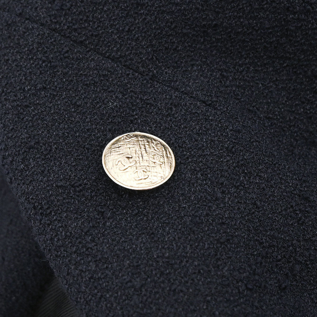 Chanel 2005 Emblem Double Breasted Jacket Navy #46