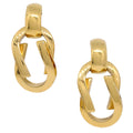 Gucci Dangle Clip-On Earrings Gold 1991