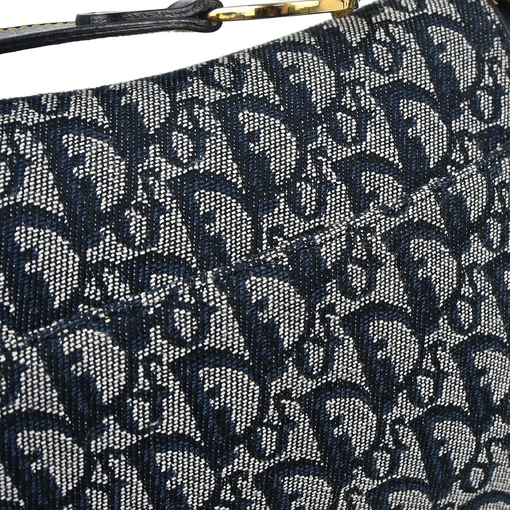 Christian Dior Navy Trotter Saddle Handbag