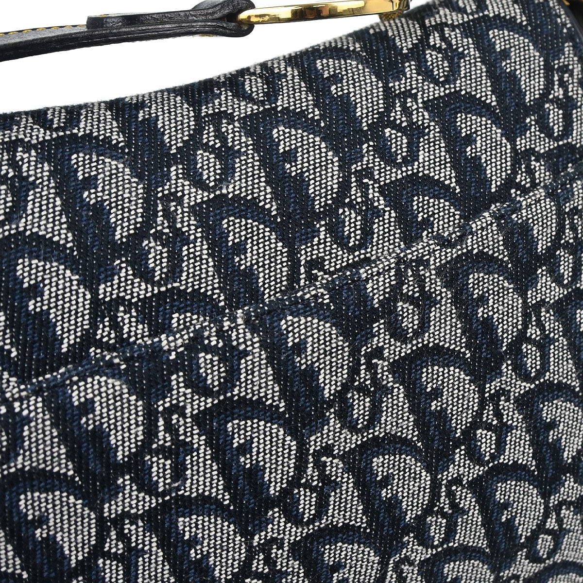 Christian Dior Navy Trotter Saddle Handbag