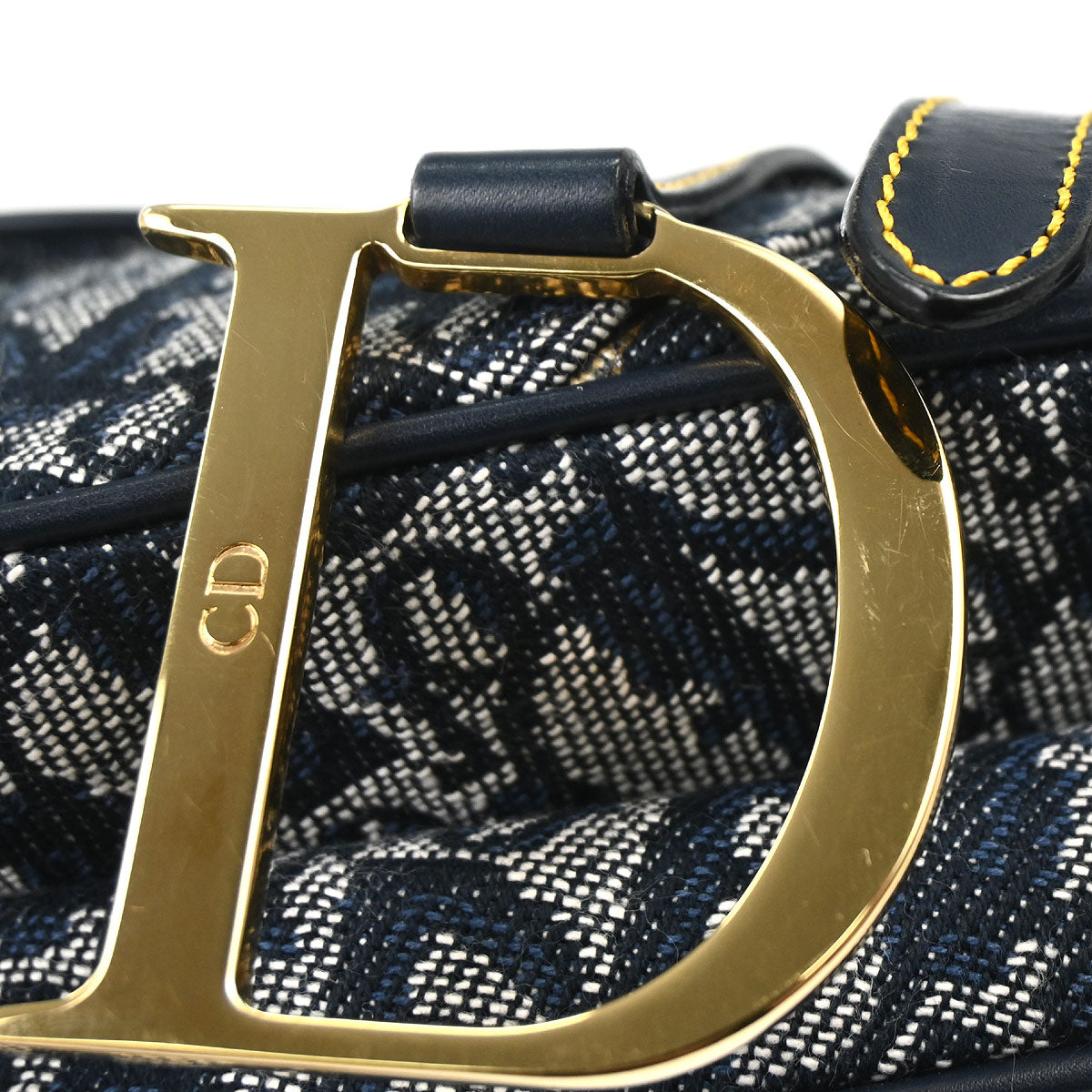 Christian Dior Navy Trotter Saddle Handbag
