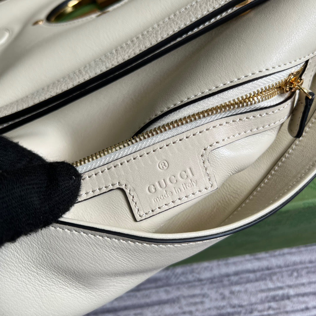 BlonGLAMIe Shoulder Bag White For Women, Women’s Bags 11in/28cm 699268 UXX0G 9022