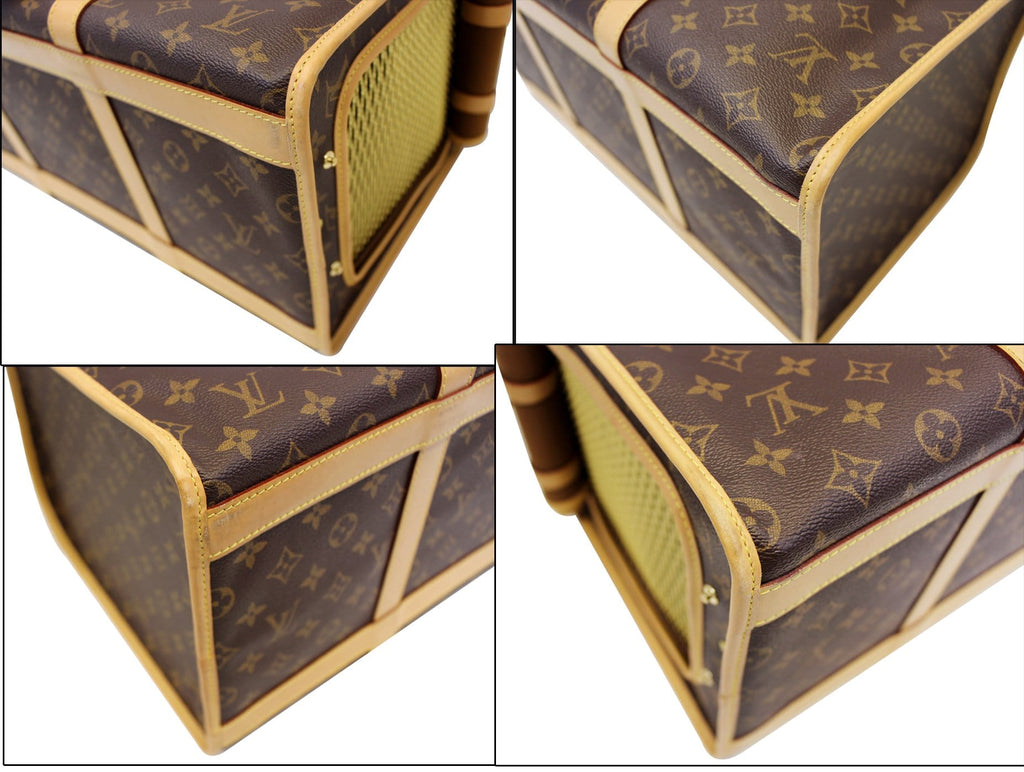 LOUIS VUITTON Sac Chien 50 Monogram Canvas  Dog Carrier