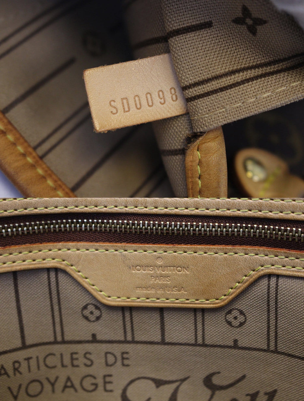 LOUIS VUITTON Monogram Neverfull MM Tote Shoulder Bag