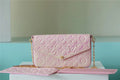 Louis Vuitton Pochette Felicie Monogram Empreinte Rose Poudre Pink For Women,  Shoulder And Crossbody Bags 21cm/8.3in Louis Vuitton M67856