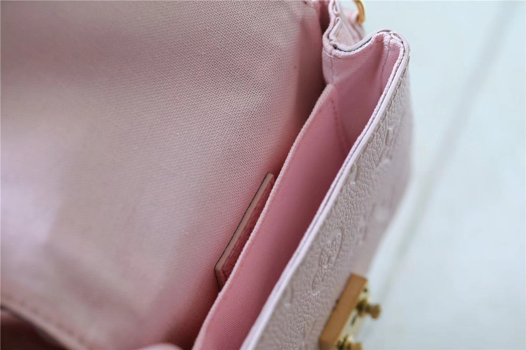 Louis Vuitton Micro Metis Monogram Empreinte Pink For Women, WomenÃƒÂ¢Ã¢â€šÂ¬Ã¢â€žÂ¢s Handbags, Shoulder And Crossbody Bags 5.5in/14cm Louis Vuitton M81389