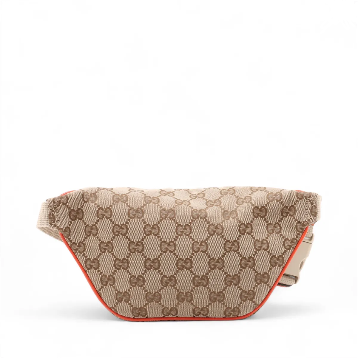 Gucci Ophidia Zip Belt Bag Gg Velvet Beige Canvas Clutche & Pouche Bag (Pre-Owned)