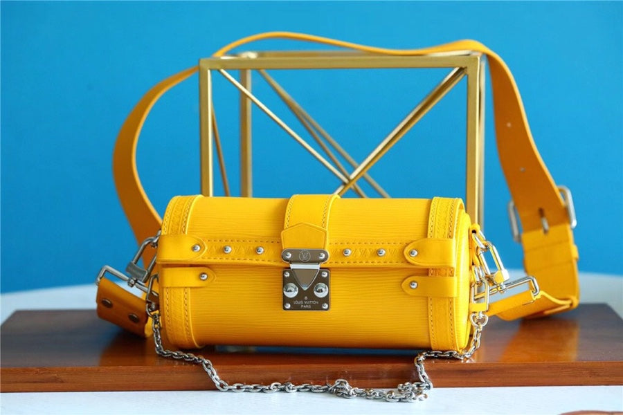 Louis Vuitton Papillon Trunk Epi Yellow For Women, Women’s Bags, Shoulder And Crossbody Bags 7.5in/19cm Louis Vuitton 