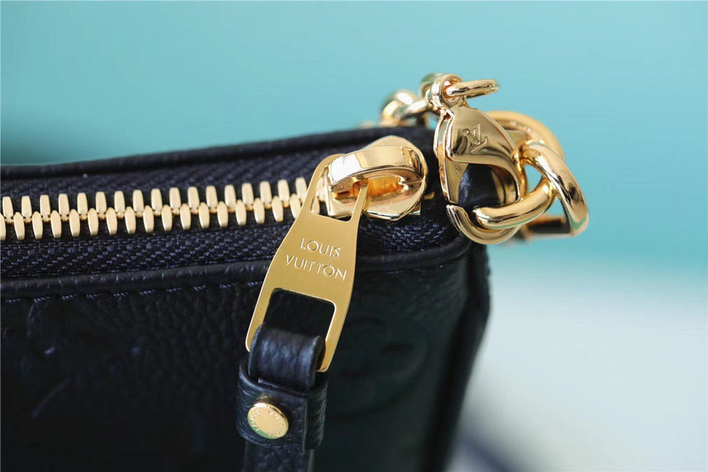 Louis Vuitton Easy Pouch On Strap Monogram Empreinte Black For Women, WomenÃƒÂ¢Ã¢â€šÂ¬Ã¢â€žÂ¢s Handbags, Shoulder Bags And Crossbody Bags 7.5in/19cm Louis Vuitton M80349