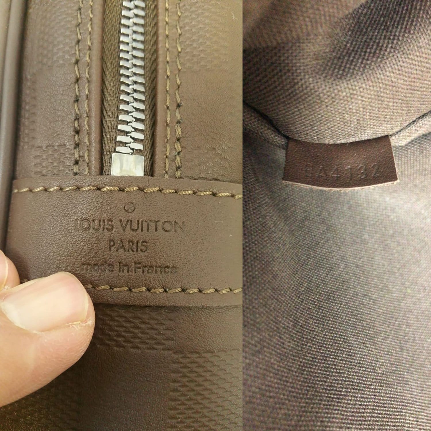 LOUIS VUITTON Porte-Documents Voyage Damier Infini Leather Briefcase Bag