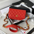 ChanelSmall GlamIap Bag Gold Hardware Red For Women Handbags, Shoulder Bags 7.5in/19cm AP2840