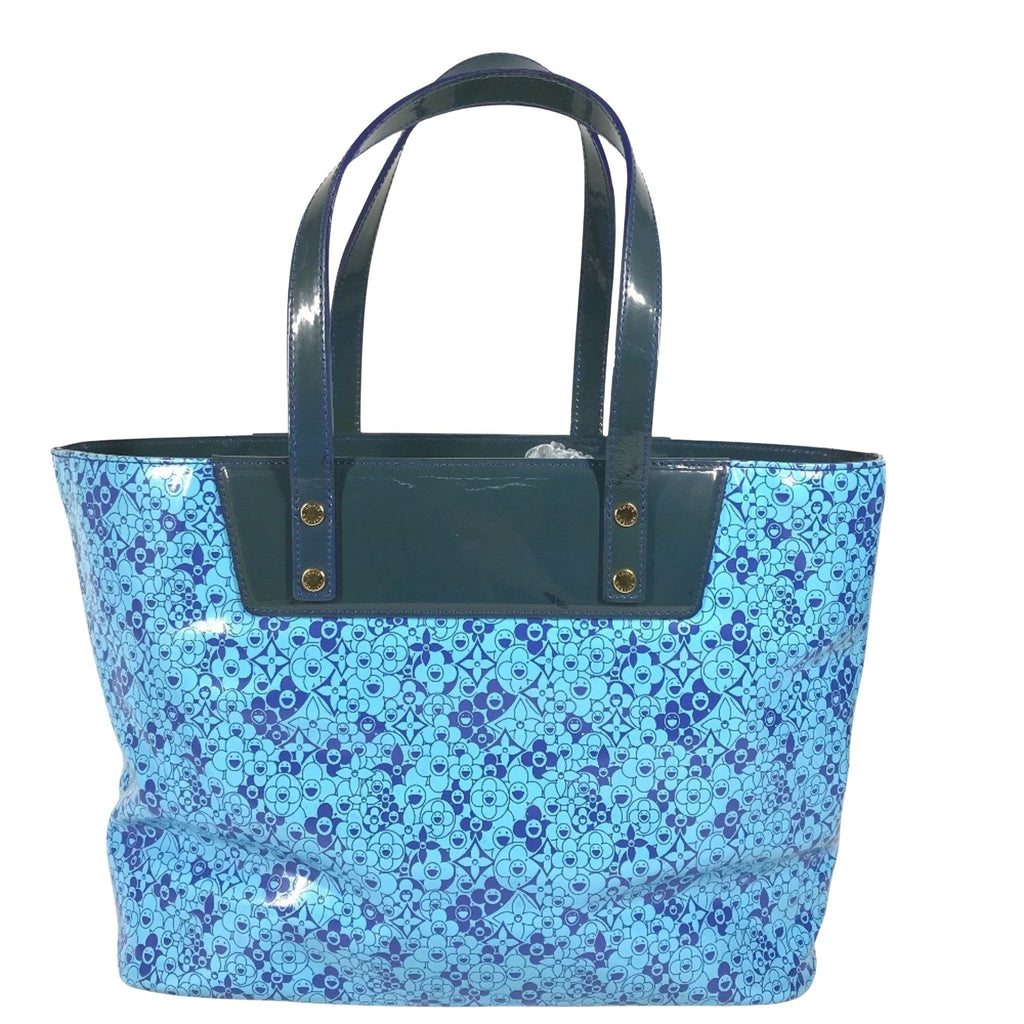 Louis Vuitton Blossom Tote Patent Leather Blue Patent_Leather Handbag
