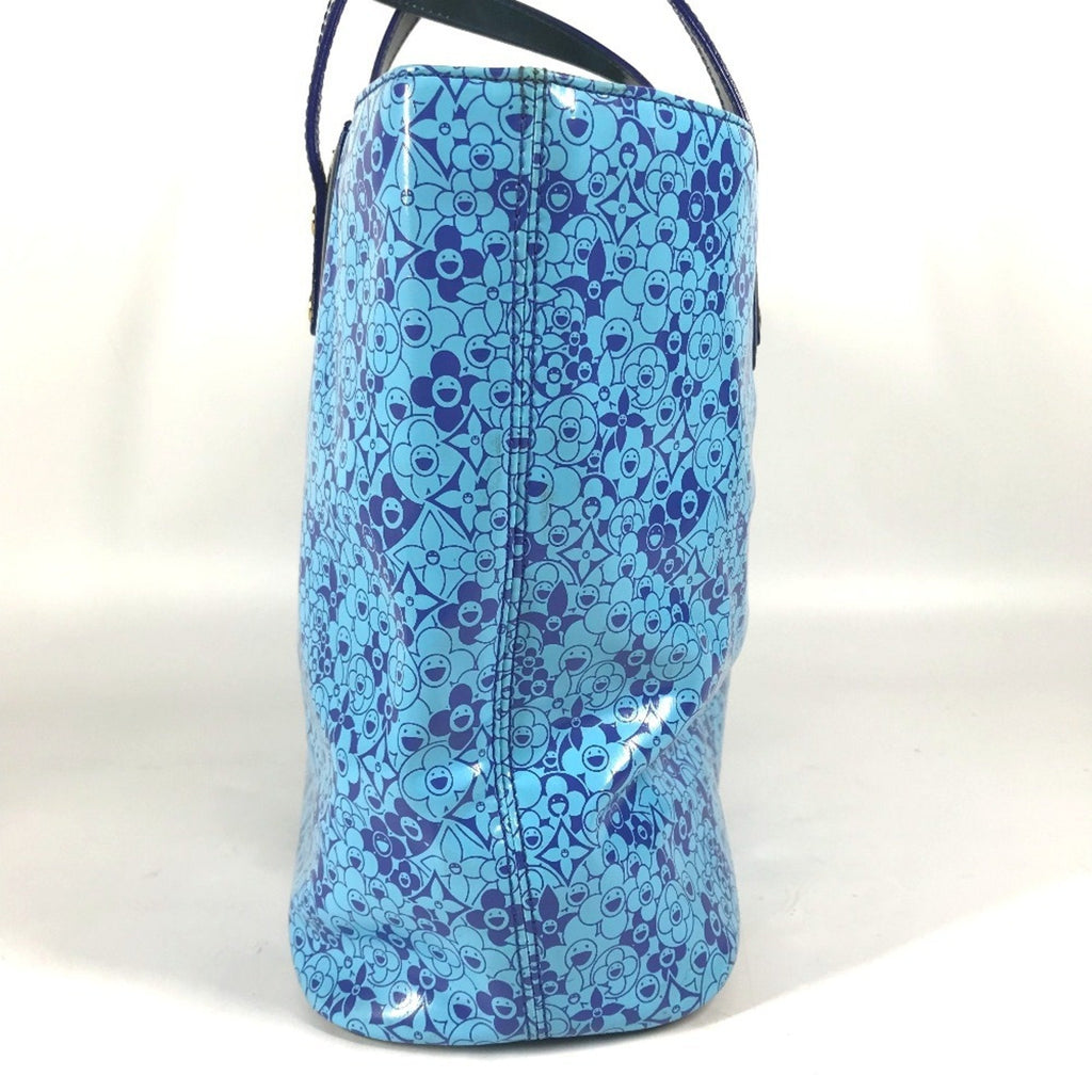Louis Vuitton Blossom Tote Patent Leather Blue Patent_Leather Handbag