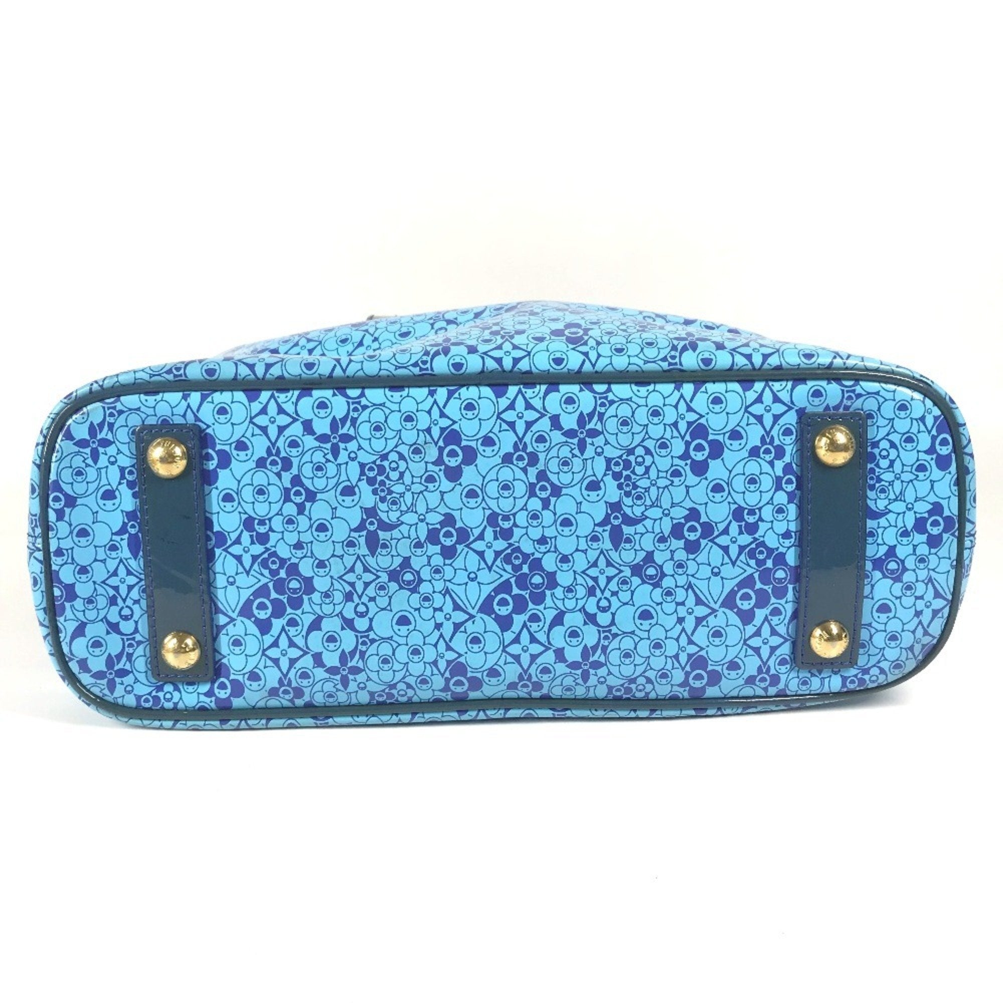 Louis Vuitton Blossom Tote Patent Leather Blue Patent_Leather Handbag