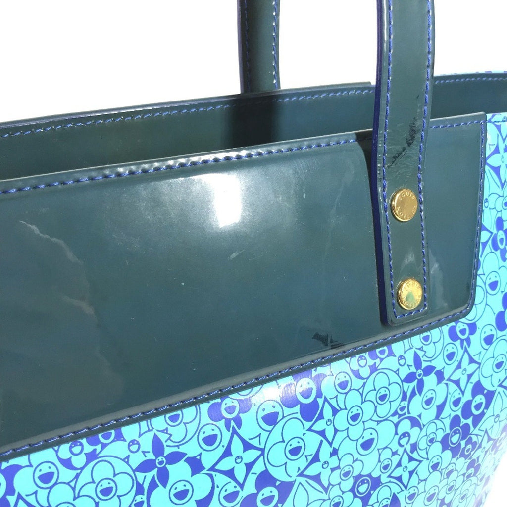 Louis Vuitton Blossom Tote Patent Leather Blue Patent_Leather Handbag