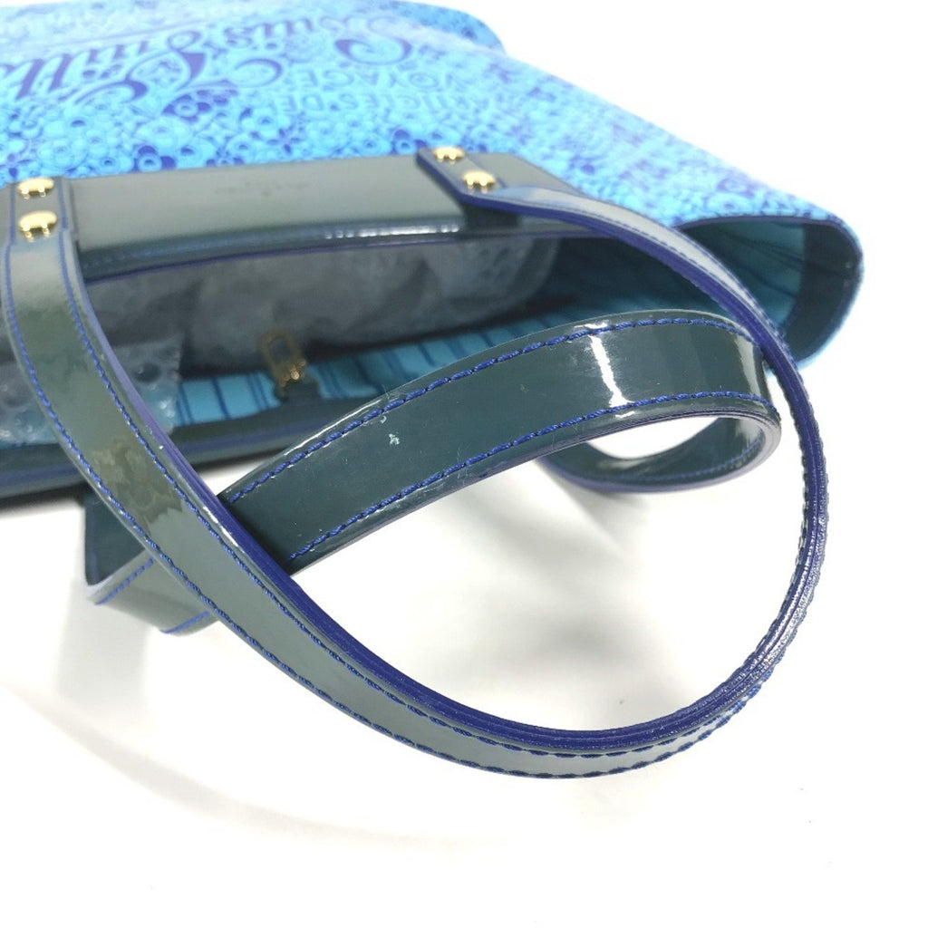 Louis Vuitton Blossom Tote Patent Leather Blue Patent_Leather Handbag
