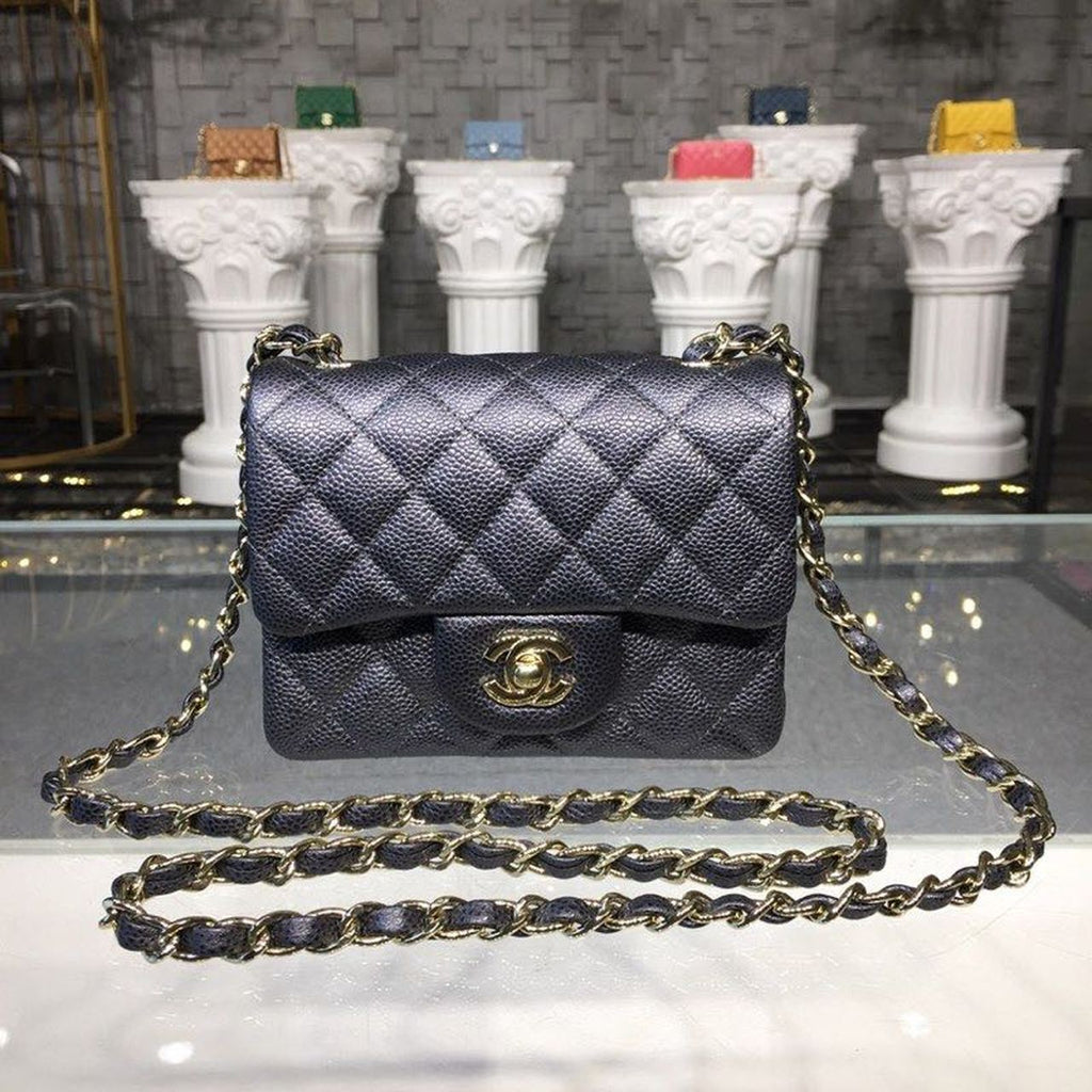 ChanelMini GlamIap Bag Caviar Black For Women Bags, Shoulder And Crossbody Bags 6.7in/17cm A35200
