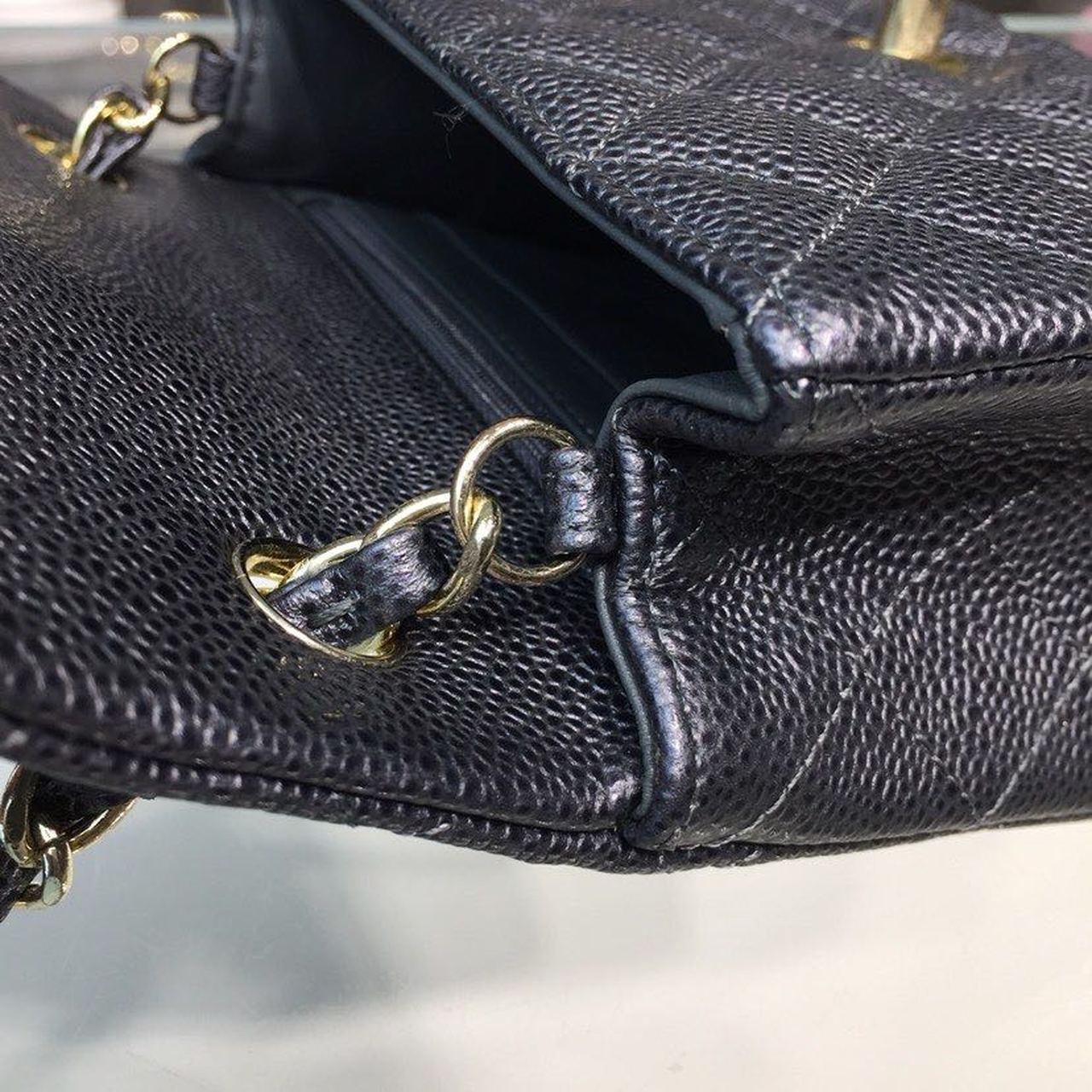 ChanelMini GlamIap Bag Caviar Black For Women Bags, Shoulder And Crossbody Bags 6.7in/17cm A35200