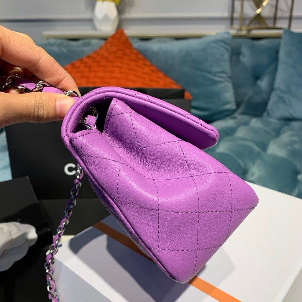 ChanelMini GlamIap Bag Purple For Women Bags, Shoulder And Crossbody Bags 6.7in/17cm A35200