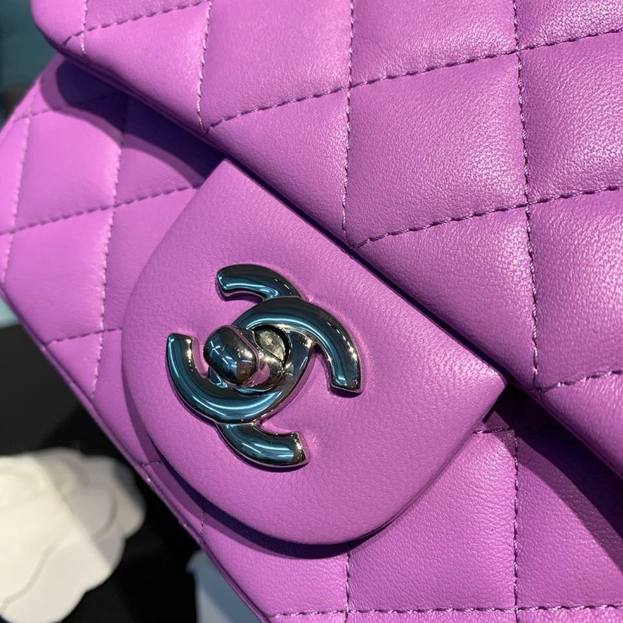 ChanelMini GlamIap Bag Purple For Women Bags, Shoulder And Crossbody Bags 6.7in/17cm A35200