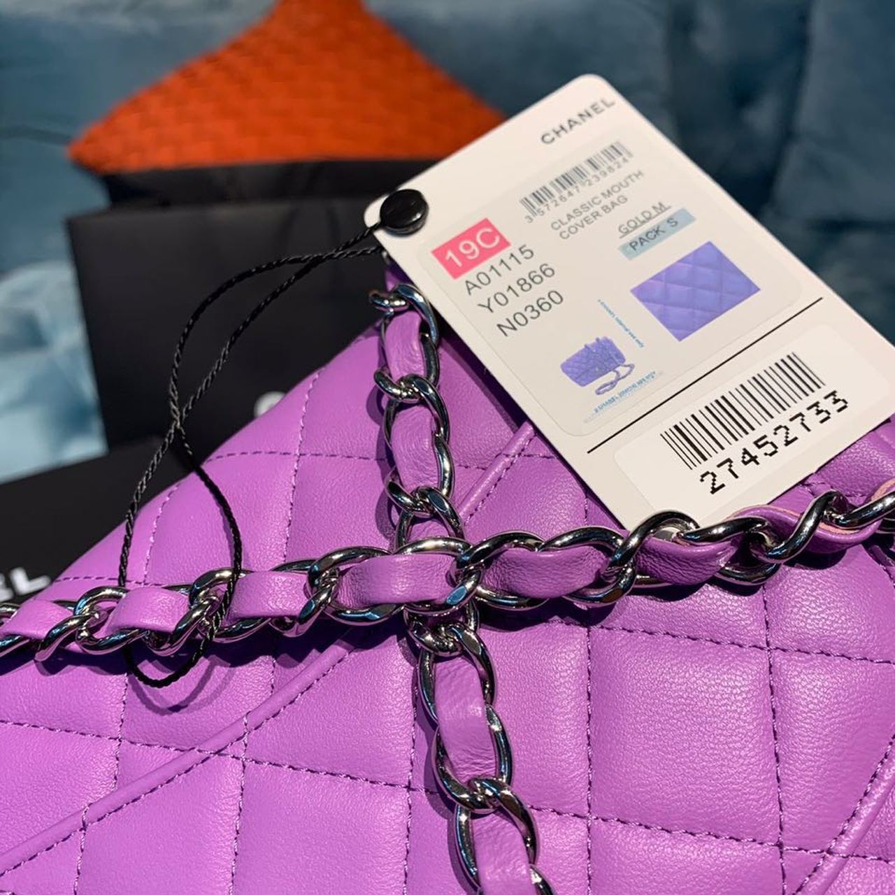 ChanelMini GlamIap Bag Purple For Women Bags, Shoulder And Crossbody Bags 6.7in/17cm A35200