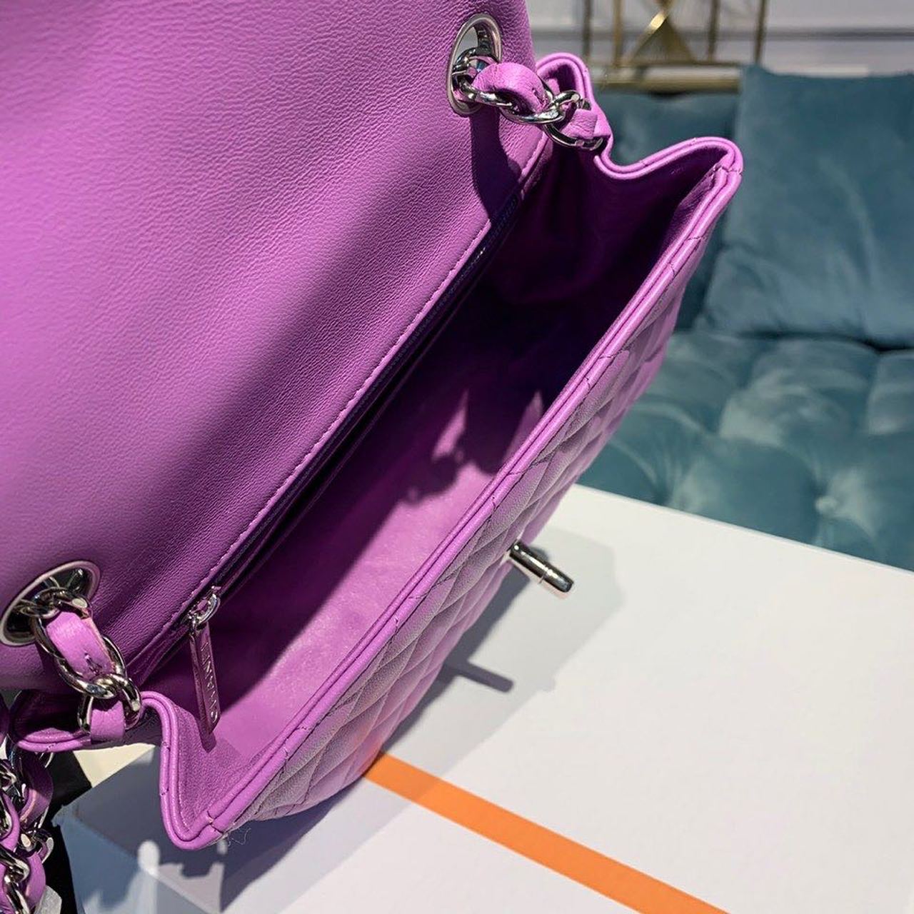 ChanelMini GlamIap Bag Purple For Women Bags, Shoulder And Crossbody Bags 6.7in/17cm A35200