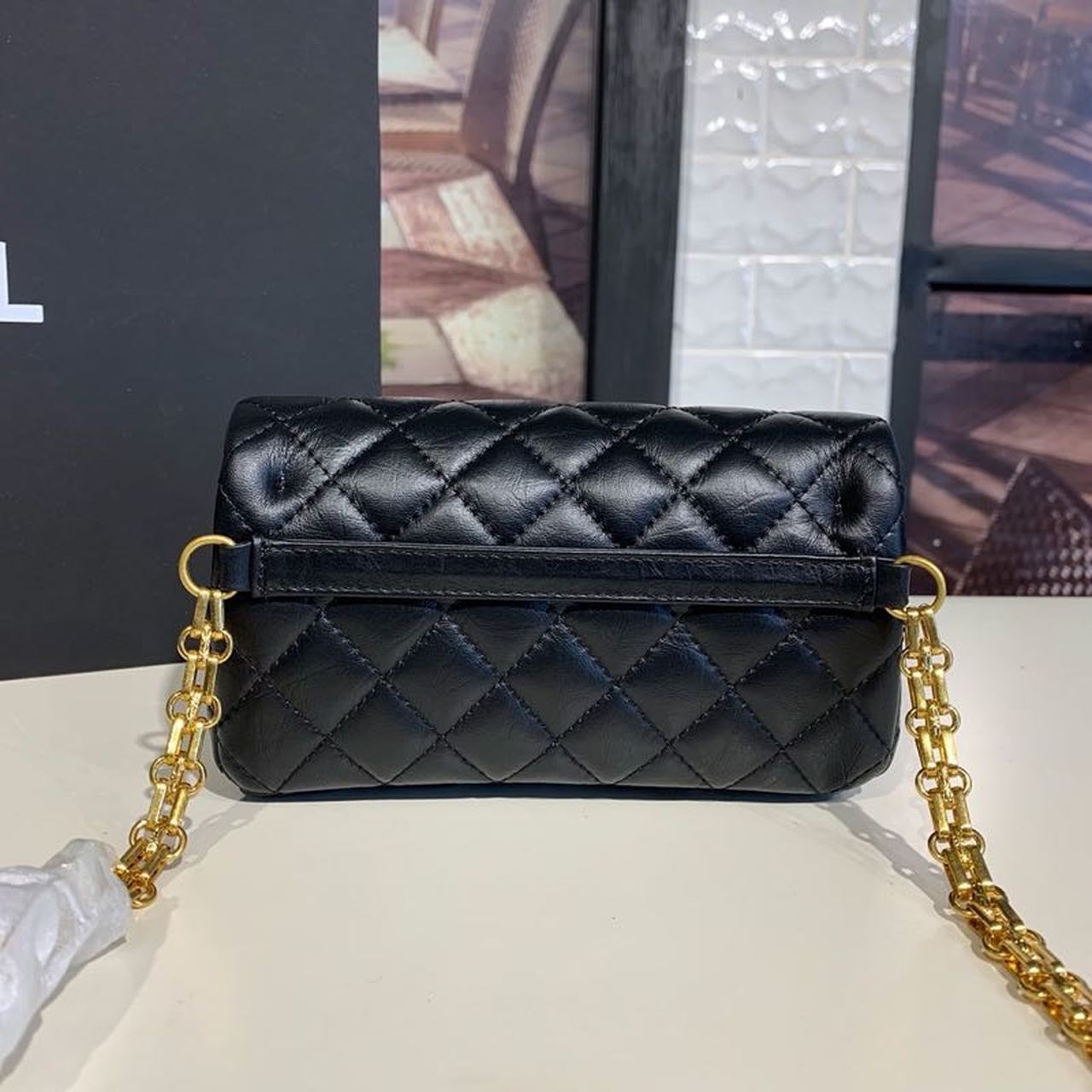 ChanelReissue 2.55 Waist Belt Bag Black For Women Bags, Shoulder And Crossbody Bags 6.7in/17cm