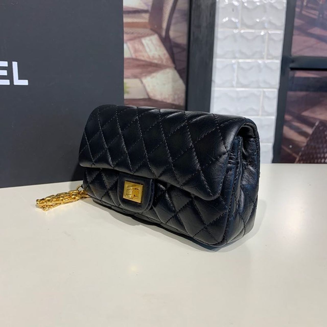ChanelReissue 2.55 Waist Belt Bag Black For Women Bags, Shoulder And Crossbody Bags 6.7in/17cm