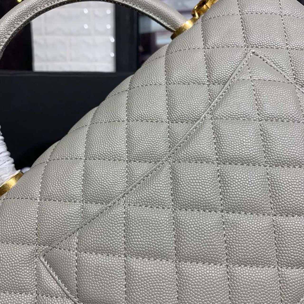 ChanelLarge GlamIap Bag With Top Handle Grey For Women Handbags, Shoulder And Crossbody Bags 11in/28cm A92991