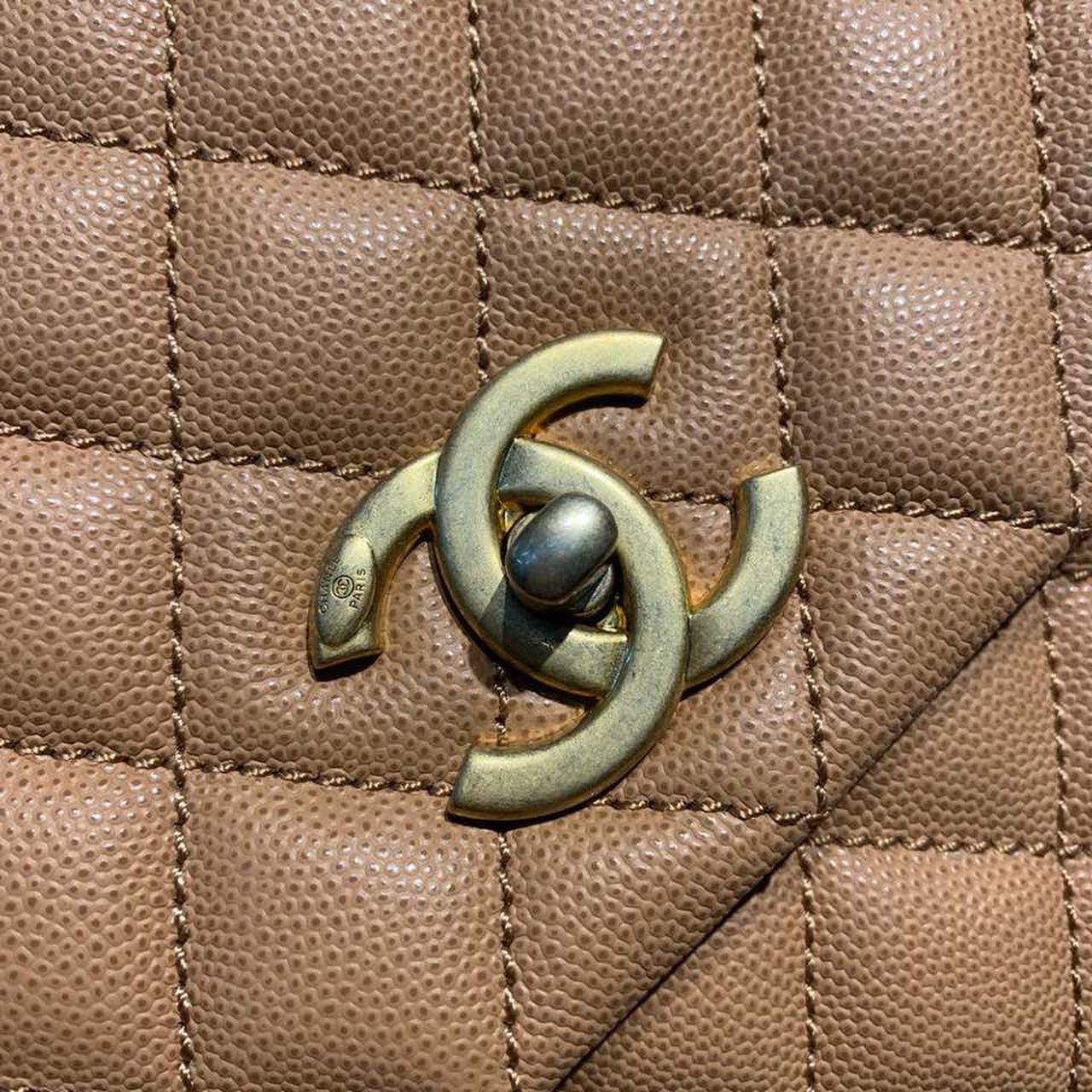 ChanelLarge GlamIap Bag With Top Handle Light Brown For Women Handbags, Shoulder And Crossbody Bags 11in/28cm A92991
