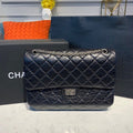 Chanel 2.55 Handbag SiLouis Vuittoner Hardware Black For Women Bags, Shoulder And Crossbody 11in/28cm A37586