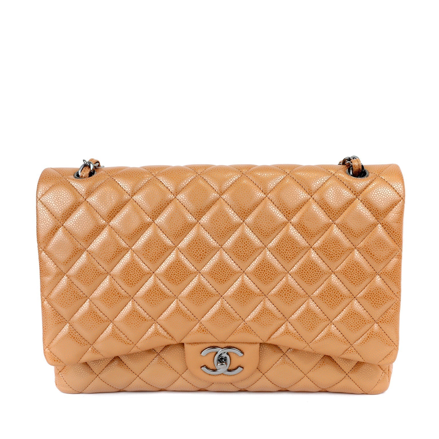 Chanel Metallic Copper Maxi Classic w/ Gunmetal Hardware