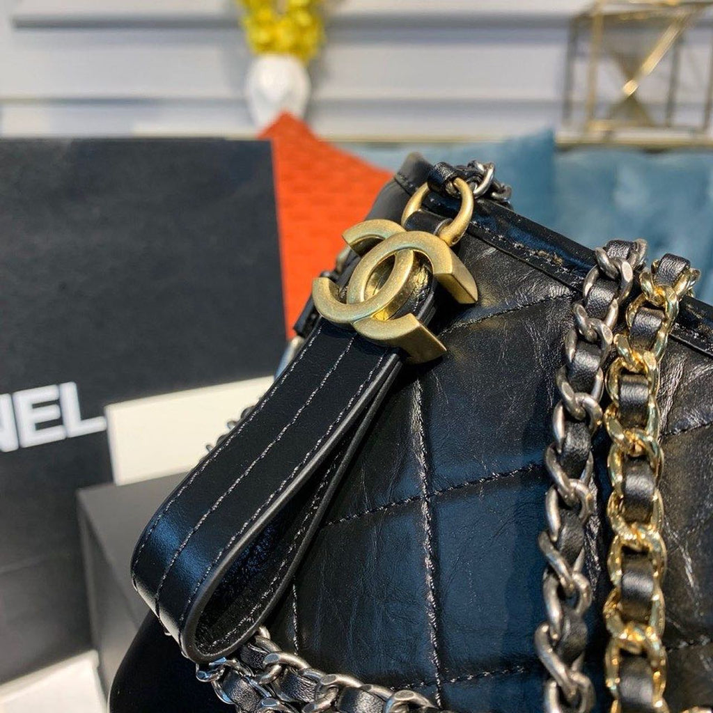 ChanelGabrielle Hobo Handbag Black For Women Bags, Shoulder And Crossbody Bags 7.8in/20cm AS1582 B03936 94305