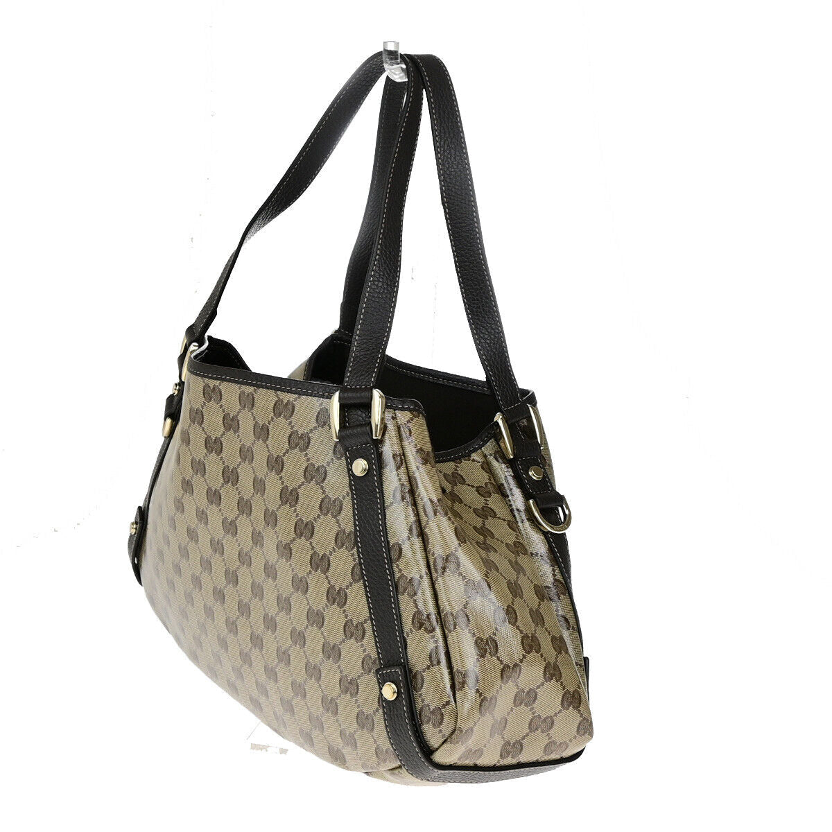 Gucci Pelham Shoulder Bag Coated Canvas Brown Canvas Shoulder Bag Bag (Pre-Owned)