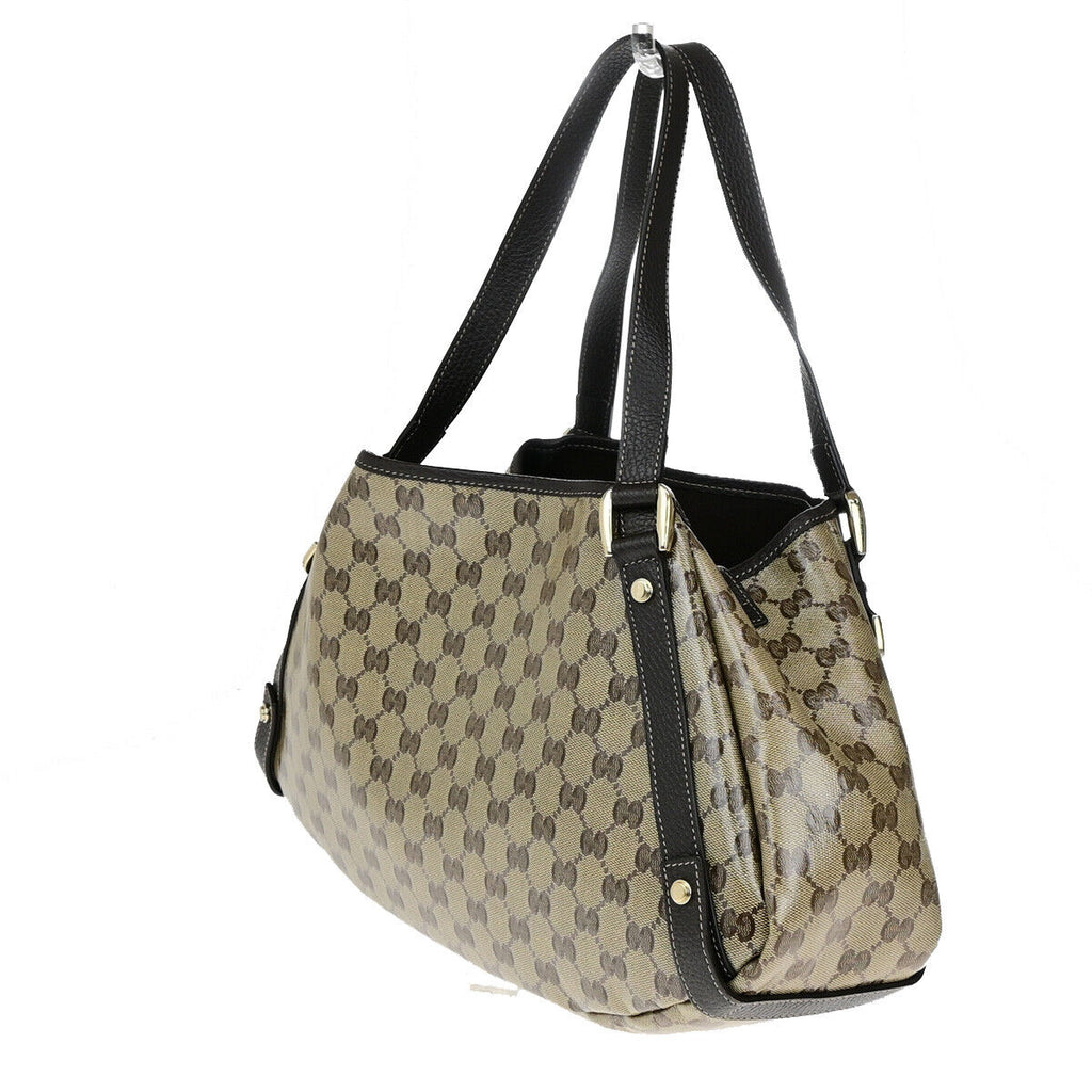 Gucci Pelham Shoulder Bag Coated Canvas Brown Canvas Shoulder Bag Bag (Pre-Owned)