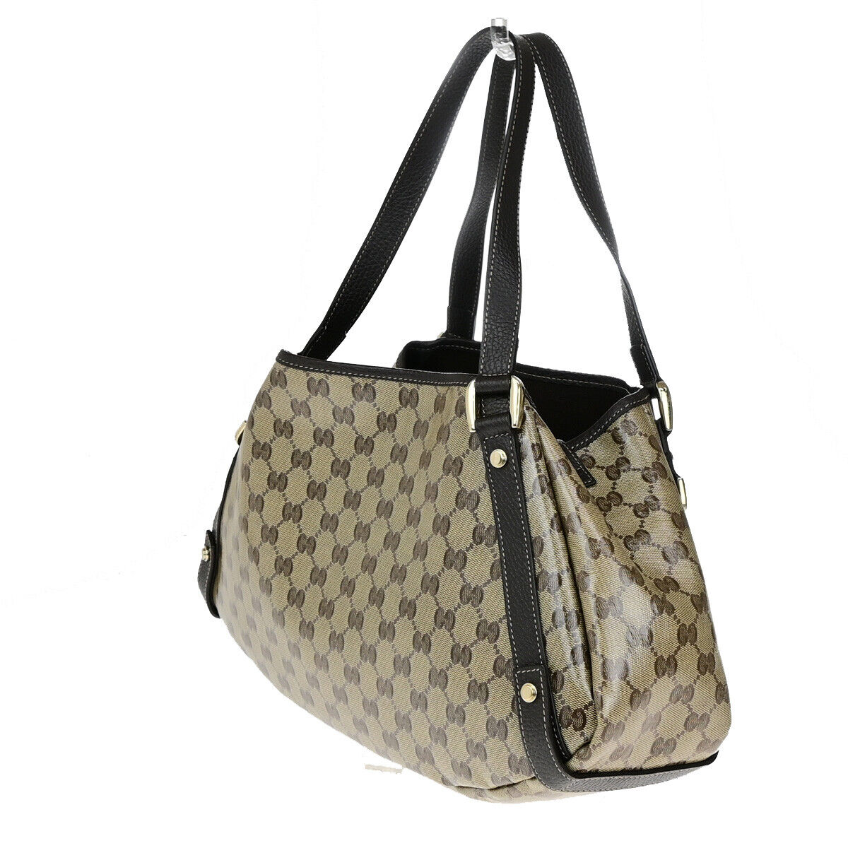 Gucci Pelham Shoulder Bag Coated Canvas Brown Canvas Shoulder Bag Bag (Pre-Owned)