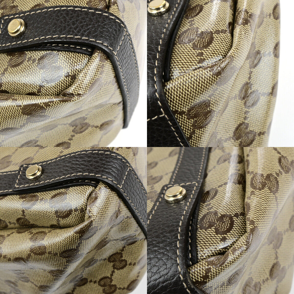 Gucci Pelham Shoulder Bag Coated Canvas Brown Canvas Shoulder Bag Bag (Pre-Owned)
