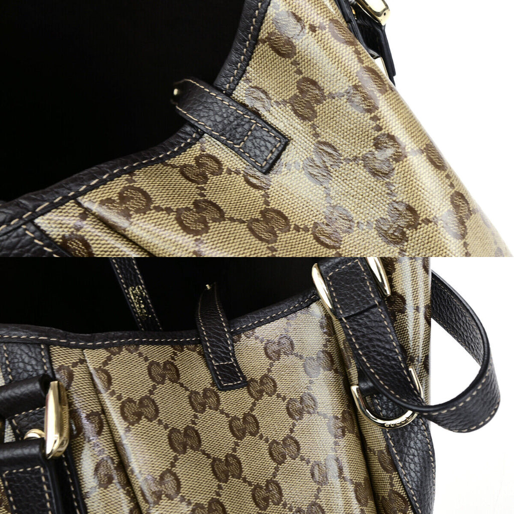 Gucci Pelham Shoulder Bag Coated Canvas Brown Canvas Shoulder Bag Bag (Pre-Owned)
