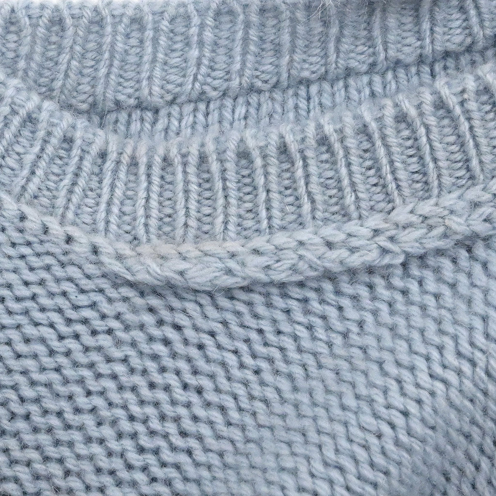 Chanel 1995 Sweater Knit Top Blue #40