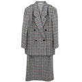 Burberrys Setup Suit Jacket Skirt Gray #34–36