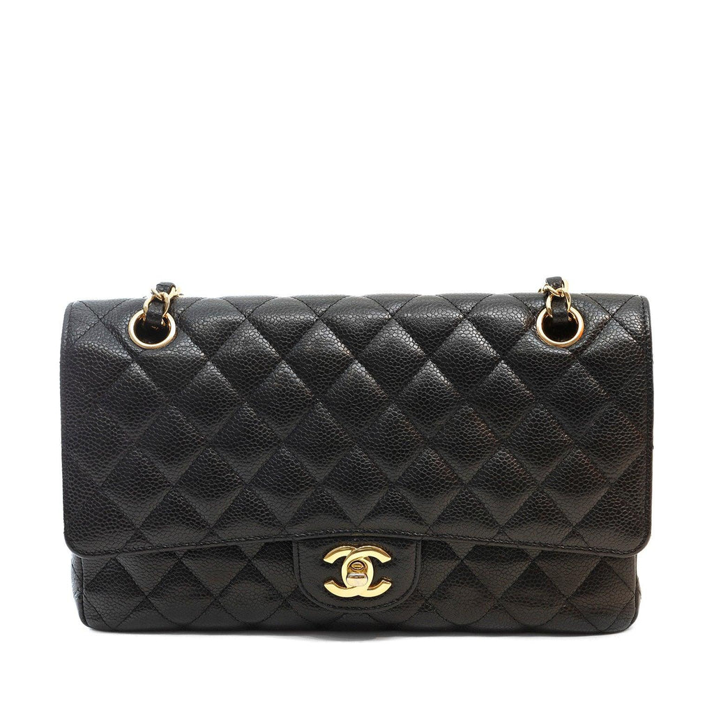 Chanel Black Caviar Medium Classic w/ Gold Hardware