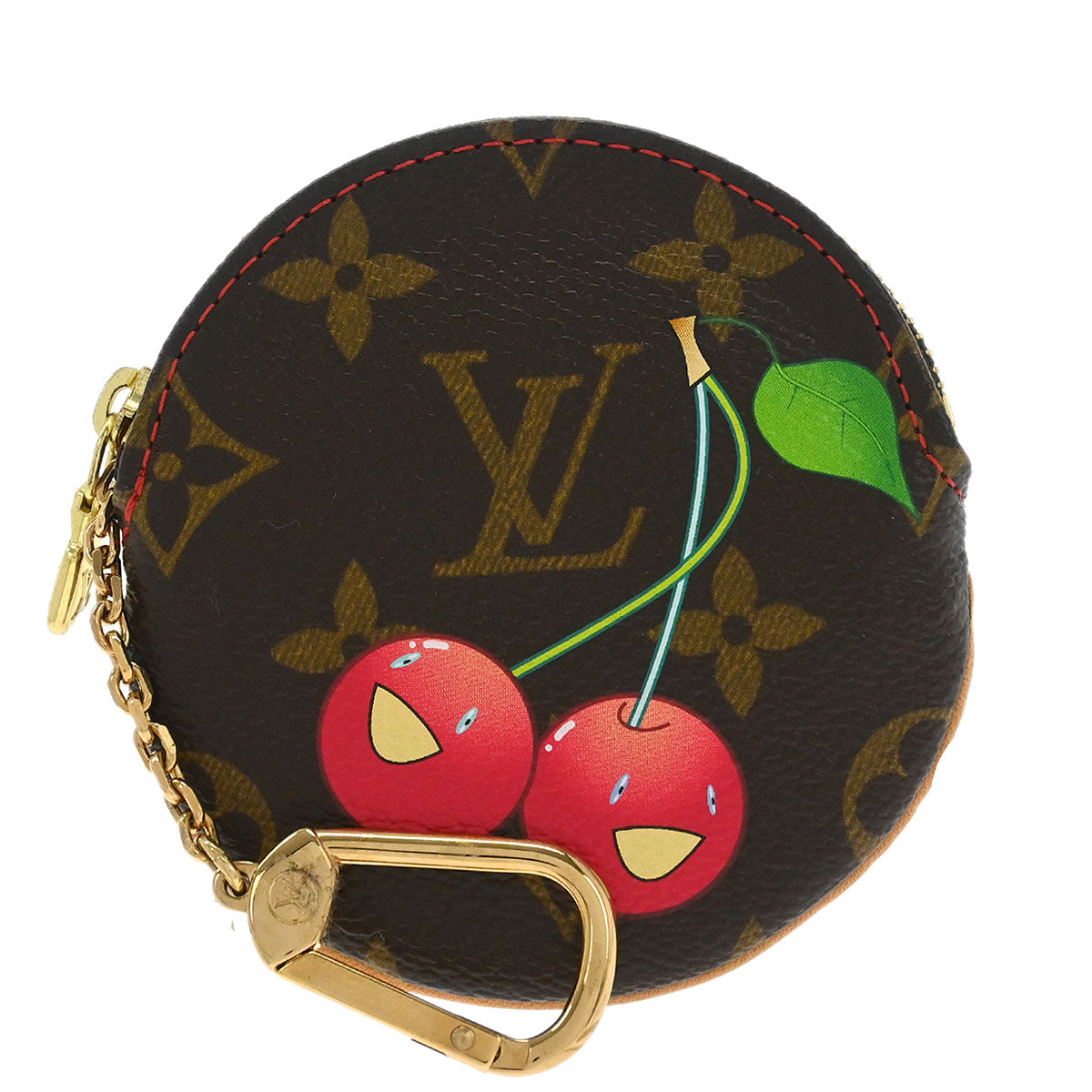Louis Vuitton 2005 Cherry Porte Monnaie Rond Coin Case Wallet M95043