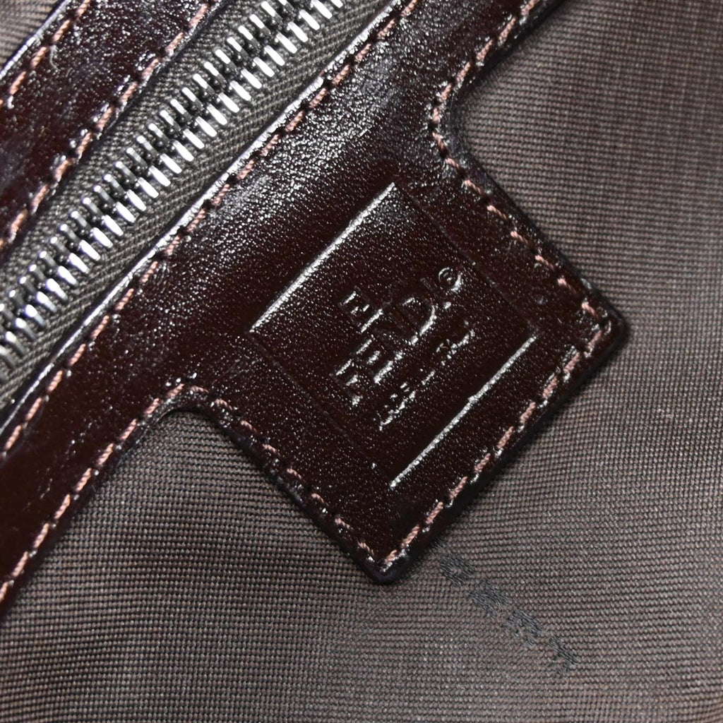 Fendi Brown Zucca Baguette Handbag