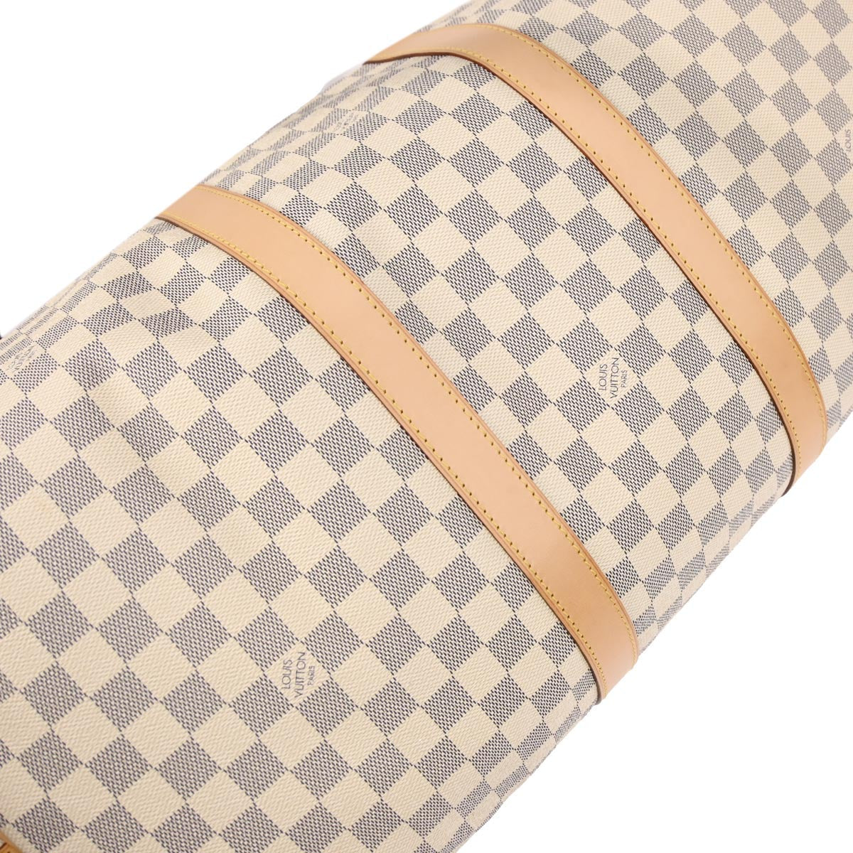 Louis Vuitton 2007 Damier Azur Keepall Bandouliere 55 Duffle Bag N41429