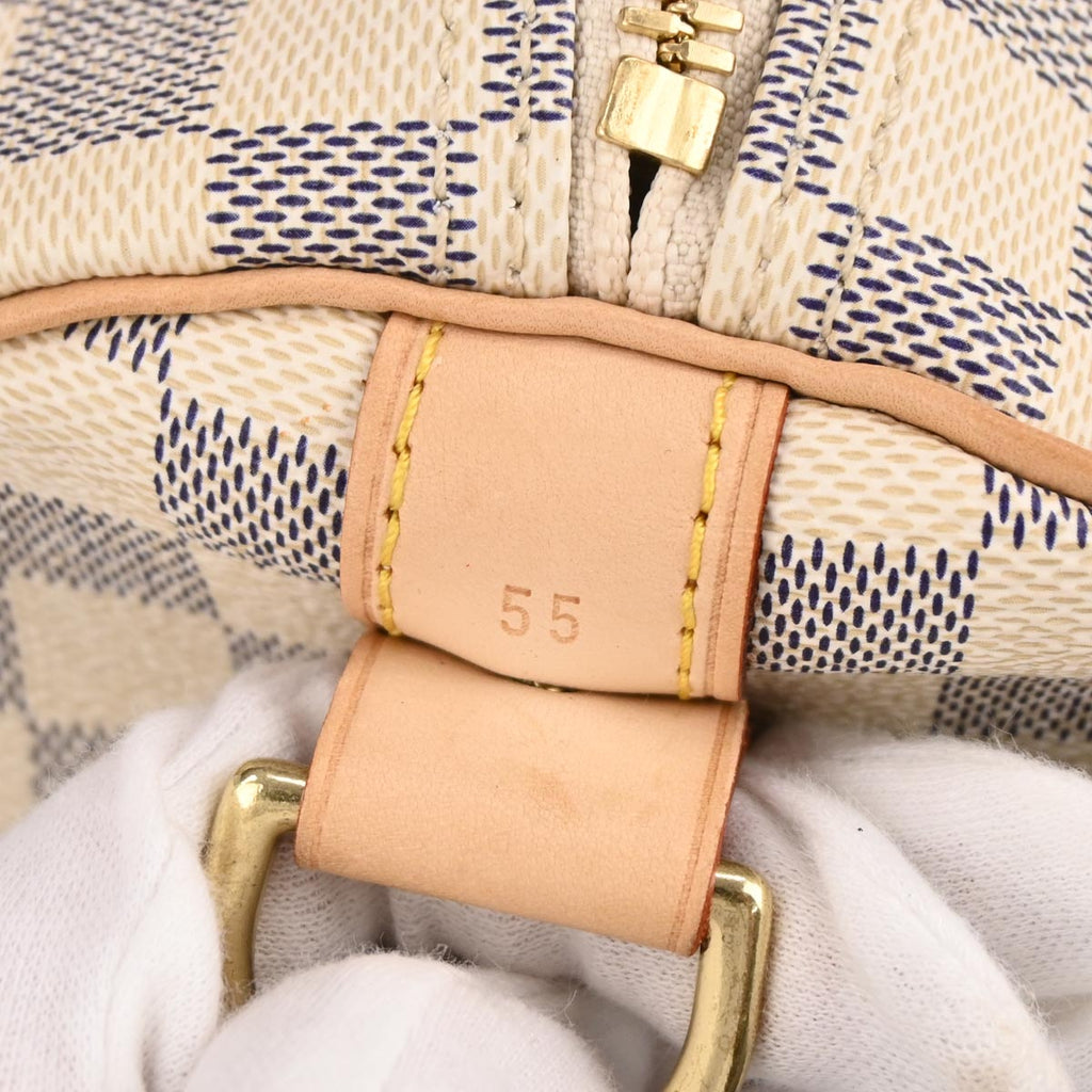 Louis Vuitton 2007 Damier Azur Keepall Bandouliere 55 Duffle Bag N41429