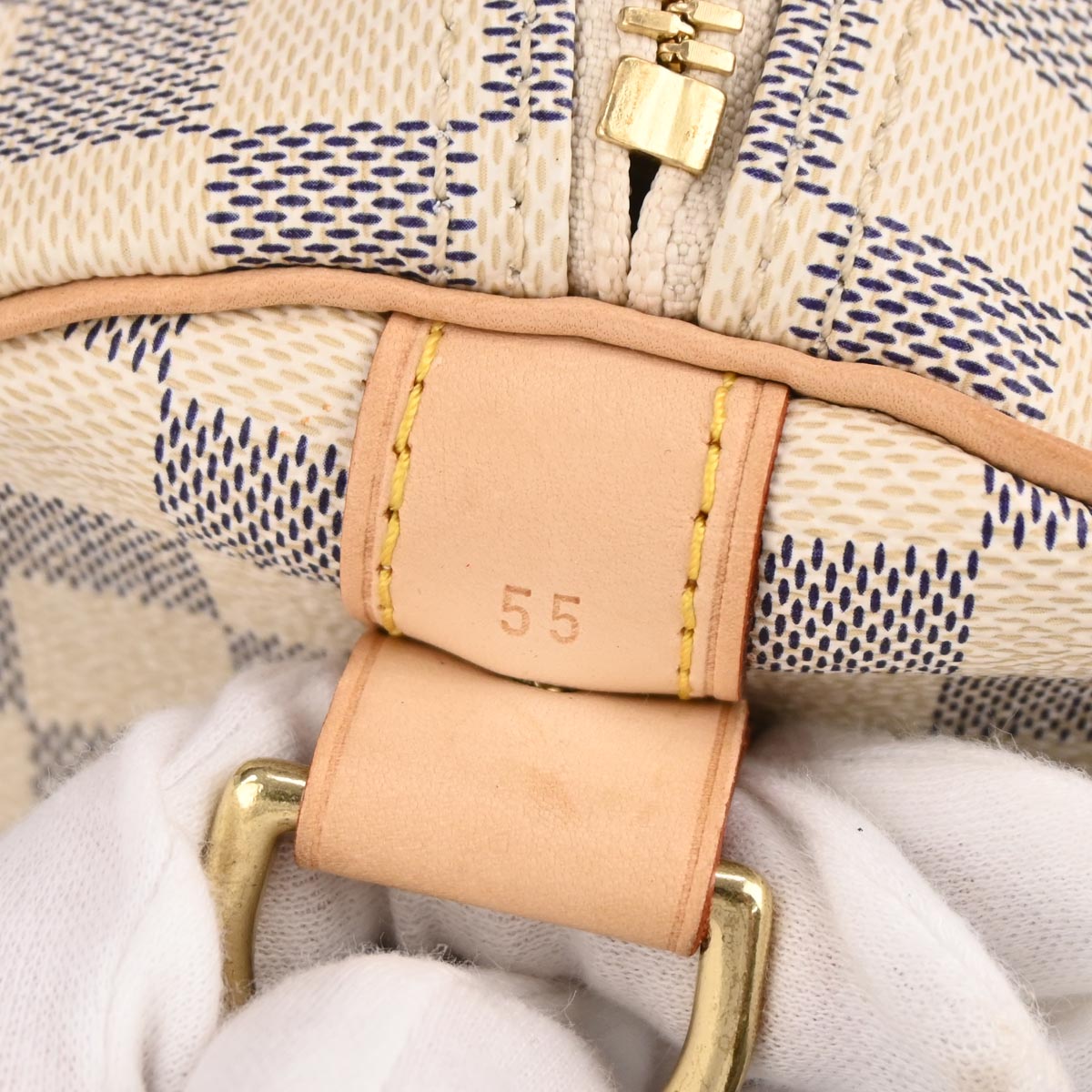 Louis Vuitton 2007 Damier Azur Keepall Bandouliere 55 Duffle Bag N41429