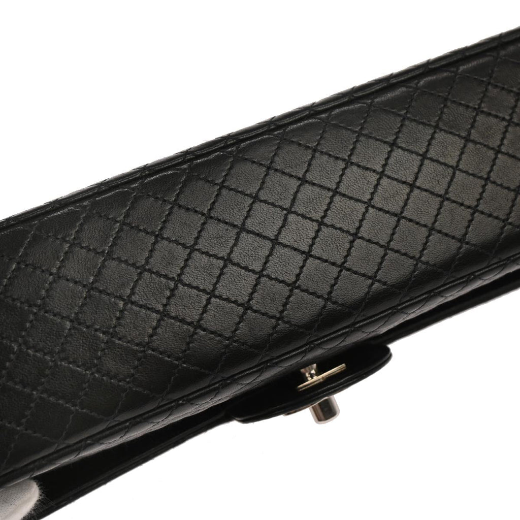 Chanel 1994-1996 Black Lambskin Single Flap Shoulder Bag